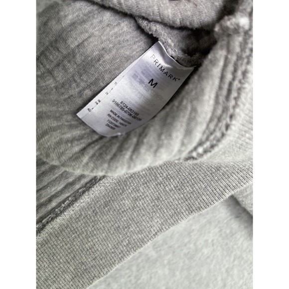 Primark Women's Full Zip Jacket Gray Hooded Elbow Pads Long Sleeve Size Medium - Picture 5 of 11
